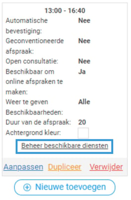 Bepaal uw beschikbaarheden voor Videoconsultaties 5