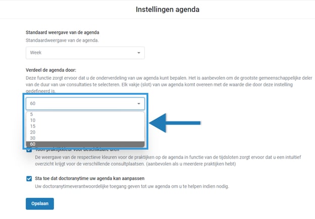 De standaard kalenderweergave configureren 2