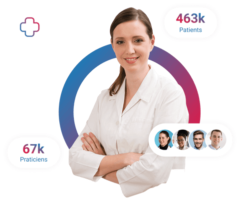 Doctoranytime regroupe plus de 463k patients et plus de 67k praticiens