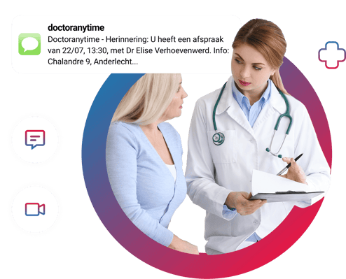 Afspraakherinnering per sms via Doctoranytime