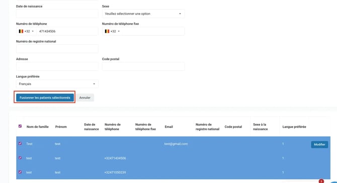 patients en double final