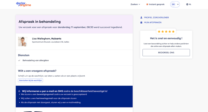 BE-NL-B2C-Wachtlijst knop